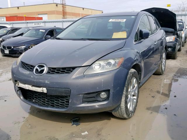 JM3ER293670144044 - 2007 MAZDA CX-7 GRAY photo 2