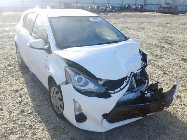 JTDKDTB38F1094010 - 2015 TOYOTA PRIUS C WHITE photo 1