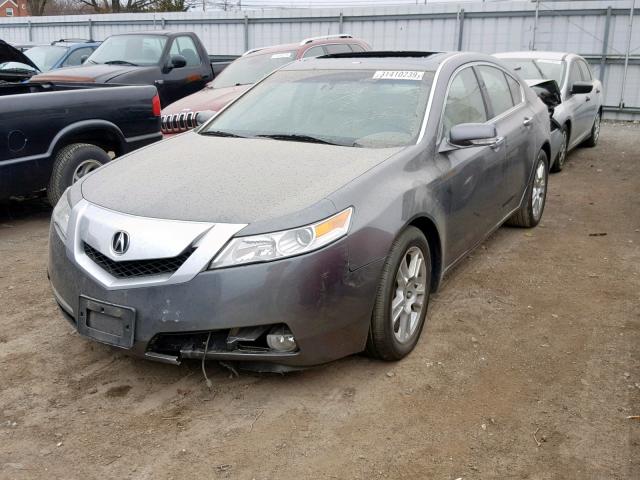 19UUA86549A017909 - 2009 ACURA TL GRAY photo 2