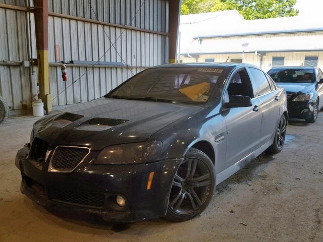 6G2ER57778L132086 - 2008 PONTIAC G8 BLACK photo 2