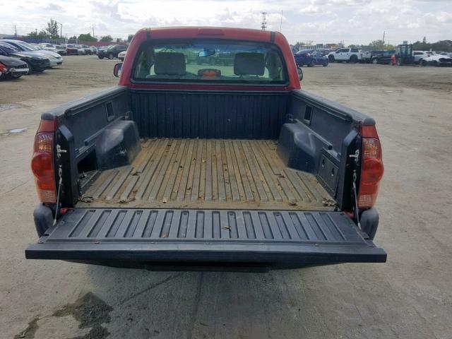 5TENX22N78Z518205 - 2008 TOYOTA TACOMA RED photo 9