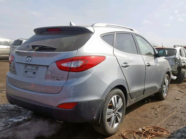 KM8JUCAG7FU002170 - 2015 HYUNDAI TUCSON LIM GRAY photo 4