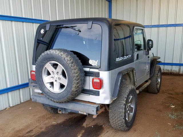 1J4FA49S86P746838 - 2006 JEEP WRANGLER / SILVER photo 4