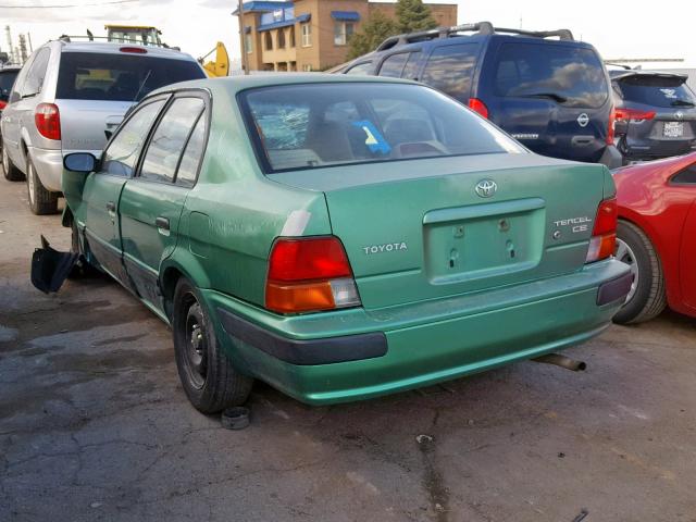 JT2BC52L8V0203206 - 1997 TOYOTA TERCEL CE GREEN photo 3