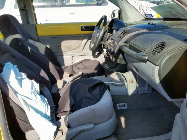 3VWBP21C63M413371 - 2003 VOLKSWAGEN NEW BEETLE ყვითელი ფოტო 5