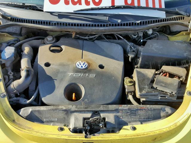 3VWBP21C63M413371 - 2003 VOLKSWAGEN NEW BEETLE ყვითელი ფოტო 7