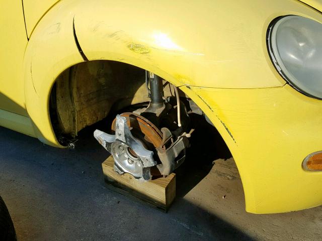 3VWBP21C63M413371 - 2003 VOLKSWAGEN NEW BEETLE ყვითელი ფოტო 9