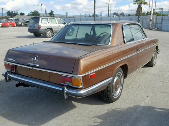 11407312001955 - 1973 MERCEDES-BENZ 280 BROWN photo 4