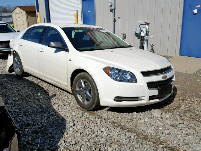 1G1ZG57BX84249328 - 2008 CHEVROLET MALIBU LS WHITE photo 1