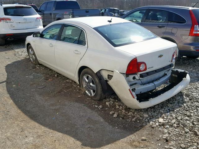 1G1ZG57BX84249328 - 2008 CHEVROLET MALIBU LS WHITE photo 3