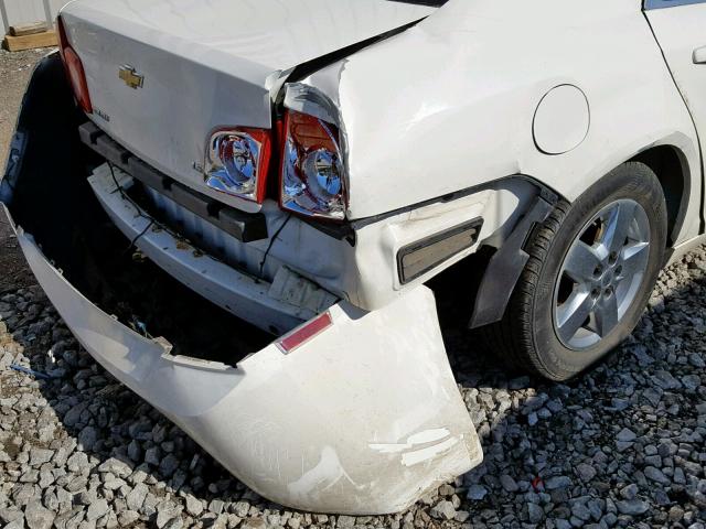 1G1ZG57BX84249328 - 2008 CHEVROLET MALIBU LS WHITE photo 9
