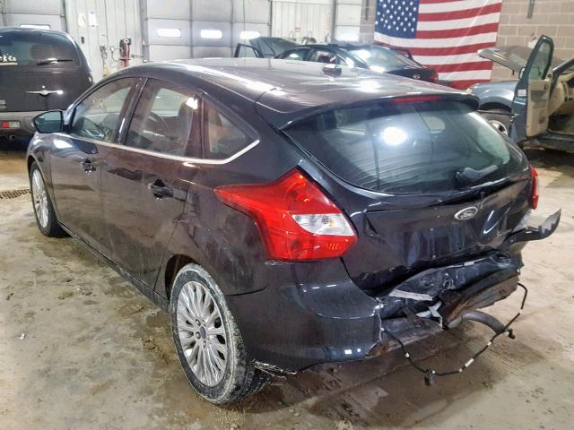 1FAHP3N25CL391861 - 2012 FORD FOCUS TITA BLACK photo 3