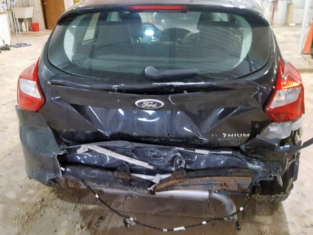 1FAHP3N25CL391861 - 2012 FORD FOCUS TITA BLACK photo 9