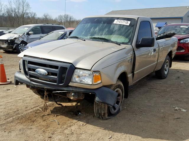 1FTYR10D87PA45822 - 2007 FORD RANGER GOLD photo 2