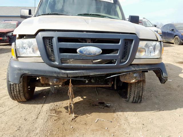 1FTYR10D87PA45822 - 2007 FORD RANGER GOLD photo 9