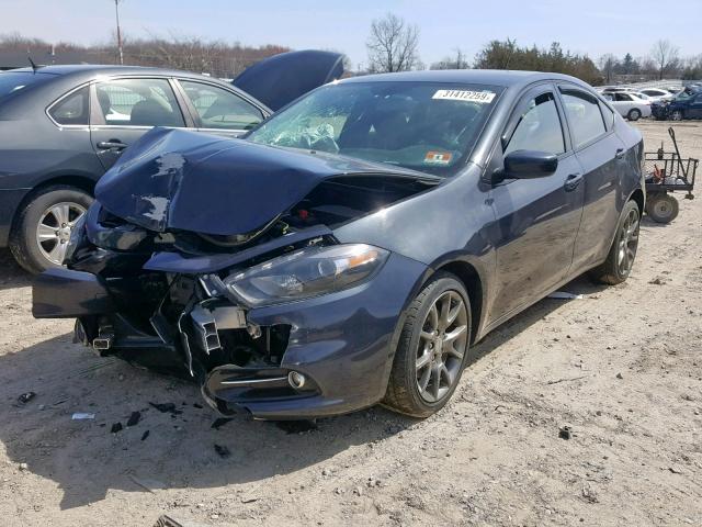 1C3CDFBA6DD303376 - 2013 DODGE DART SXT GRAY photo 2