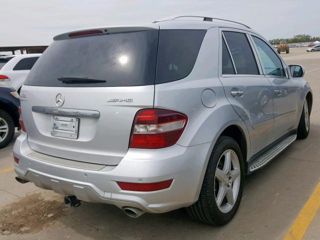 4JGBB72E29A484342 - 2009 MERCEDES-BENZ ML 550 SILVER photo 4