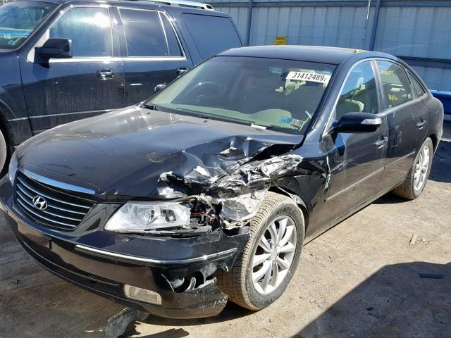 KMHFC46F58A320324 - 2008 HYUNDAI AZERA SE BLUE photo 2