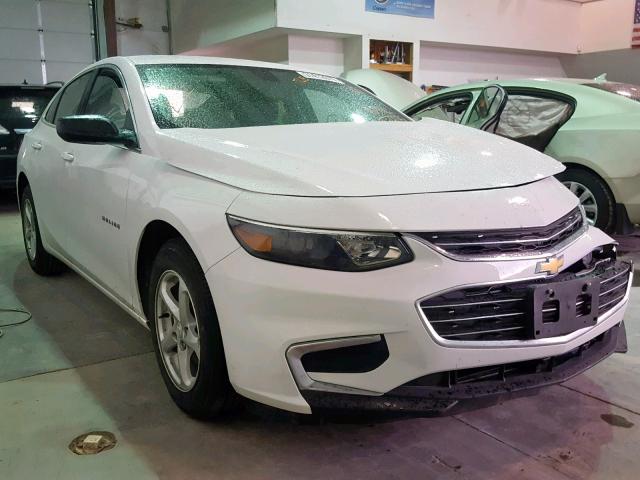 1G1ZB5ST4HF129947 - 2017 CHEVROLET MALIBU LS WHITE photo 1