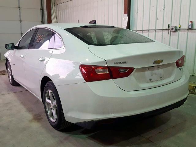 1G1ZB5ST4HF129947 - 2017 CHEVROLET MALIBU LS WHITE photo 3
