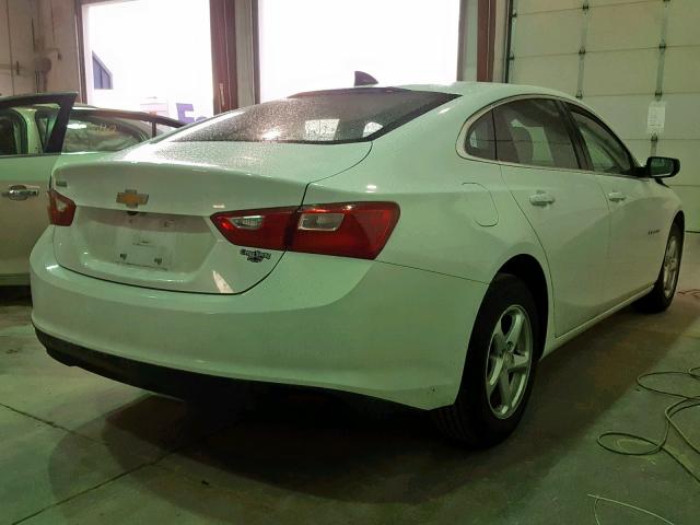 1G1ZB5ST4HF129947 - 2017 CHEVROLET MALIBU LS WHITE photo 4