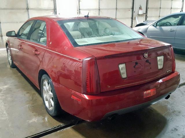 1G6DW677660206540 - 2006 CADILLAC STS BURGUNDY photo 3