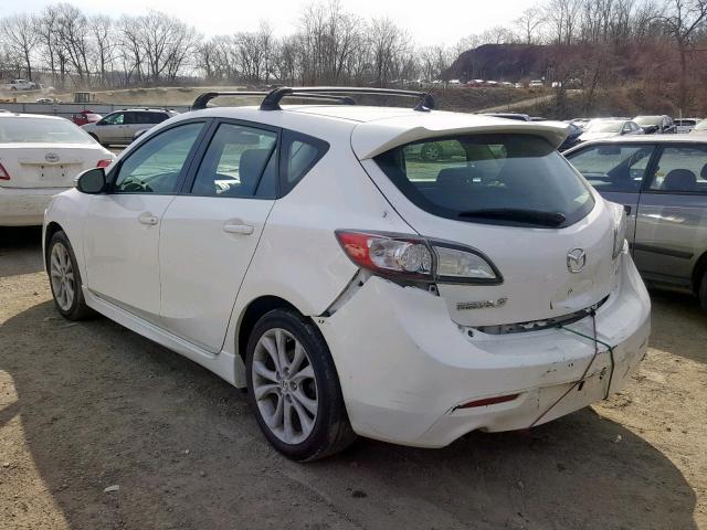 JM1BL1H68A1174067 - 2010 MAZDA 3 S WHITE photo 3