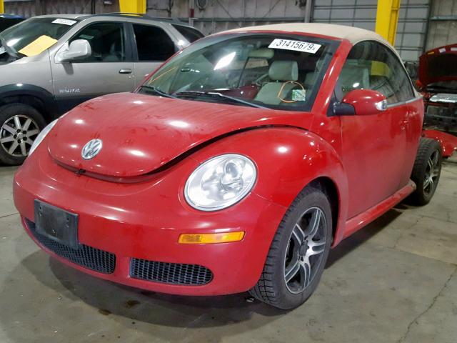 3VWRF31Y77M406387 - 2007 VOLKSWAGEN NEW BEETLE Qırmızı foto 2