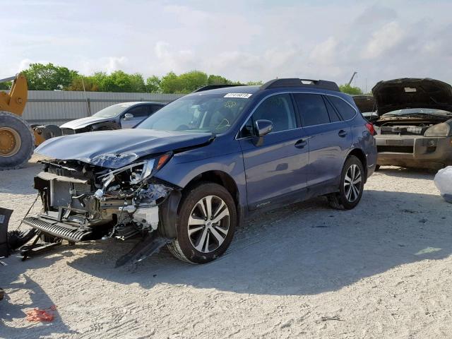 4S4BSENC2J3218360 - 2018 SUBARU OUTBACK 3. BLUE photo 2