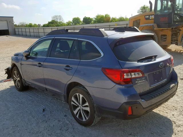 4S4BSENC2J3218360 - 2018 SUBARU OUTBACK 3. BLUE photo 3