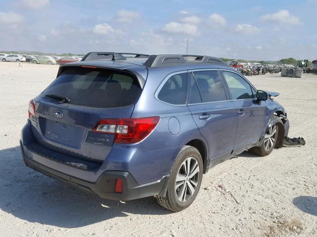 4S4BSENC2J3218360 - 2018 SUBARU OUTBACK 3. BLUE photo 4