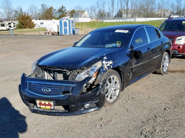 JN1CV6AR1AM459548 - 2010 INFINITI G37 BLACK photo 2