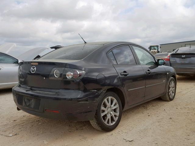 JM1BK324581836784 - 2008 MAZDA 3 S BLACK photo 4