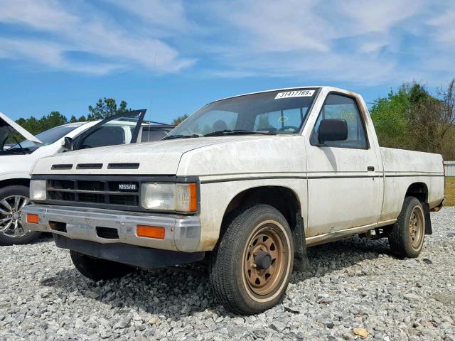 1N6ND11S5KC337987 - 1989 NISSAN D21 SHORT WHITE photo 2