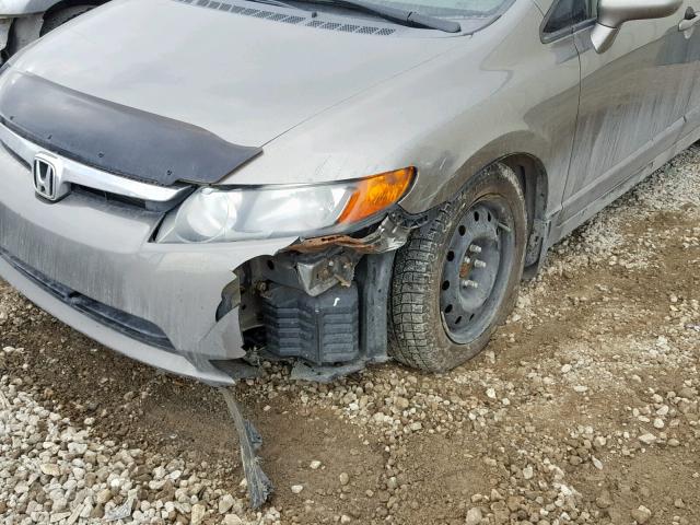 2HGFA169X8H021658 - 2008 HONDA CIVIC EXL Boz foto 9