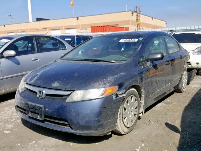 2HGFA16316H034839 - 2006 HONDA CIVIC DX V BLUE photo 2