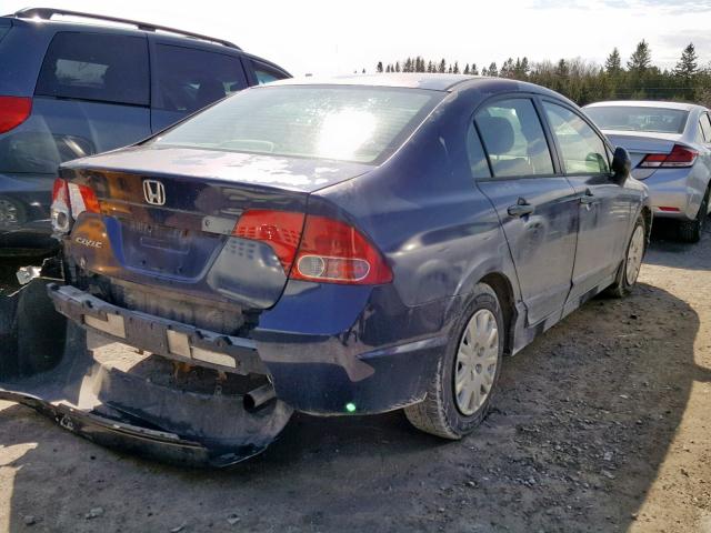 2HGFA16316H034839 - 2006 HONDA CIVIC DX V BLUE photo 4