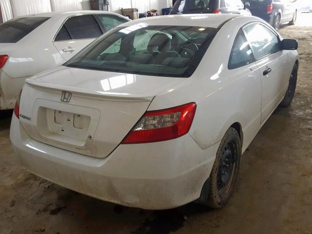 2HGFG12299H004939 - 2009 HONDA CIVIC DX WHITE photo 4