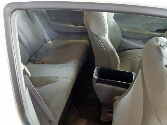 2HGFG12299H004939 - 2009 HONDA CIVIC DX WHITE photo 6