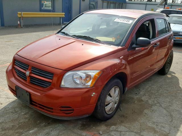 1B3HB28B68D586255 - 2008 DODGE CALIBER ORANGE photo 2