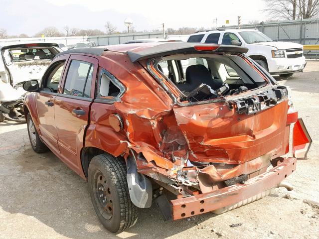 1B3HB28B68D586255 - 2008 DODGE CALIBER ORANGE photo 3