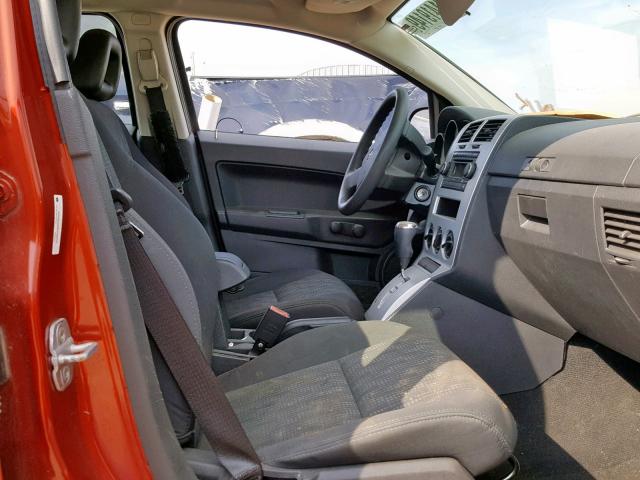 1B3HB28B68D586255 - 2008 DODGE CALIBER ORANGE photo 5