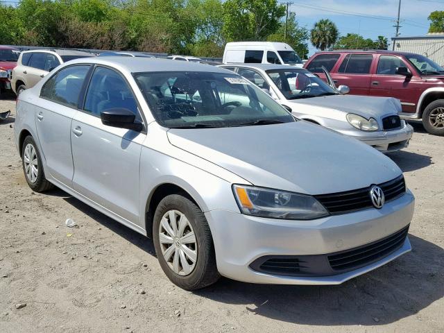 3VW2K7AJ0EM403464 - 2014 VOLKSWAGEN JETTA BASE SILVER photo 1