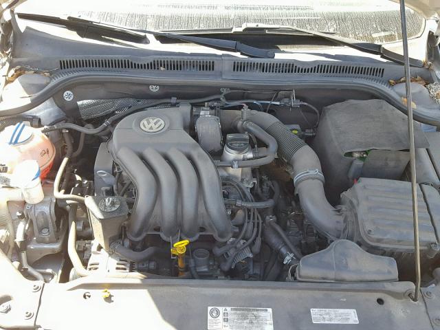 3VW2K7AJ0EM403464 - 2014 VOLKSWAGEN JETTA BASE SILVER photo 7