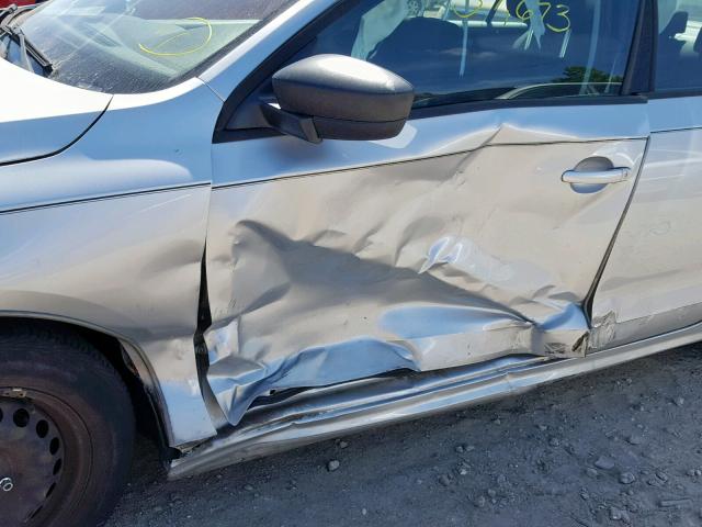 3VW2K7AJ0EM403464 - 2014 VOLKSWAGEN JETTA BASE SILVER photo 9