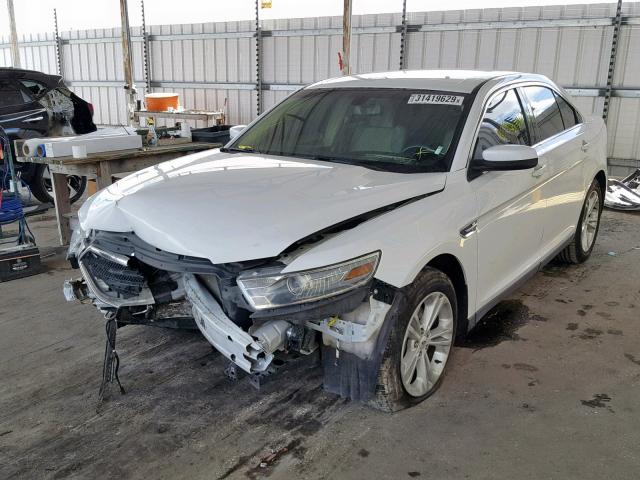 1FAHP2E87EG145632 - 2014 FORD TAURUS SEL WHITE photo 2