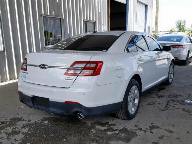 1FAHP2E87EG145632 - 2014 FORD TAURUS SEL WHITE photo 4