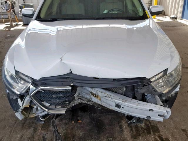 1FAHP2E87EG145632 - 2014 FORD TAURUS SEL WHITE photo 7