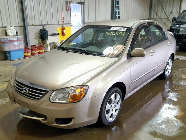 KNAFE122385535335 - 2008 KIA SPECTRA EX BEIGE photo 2