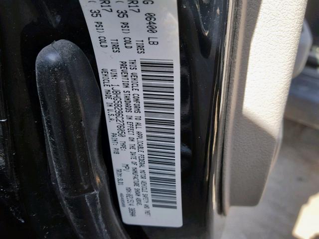 1J8HG58296C276050 - 2006 JEEP COMMANDER BLACK photo 10